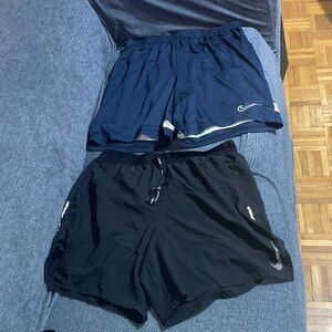 Nike Athletic Shorts Duo - Blue and Black
